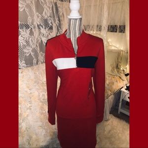 Tommy Hilfiger 1/4 Zip Sweater Dress